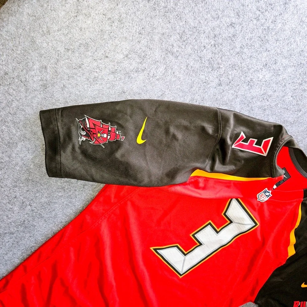 Nike Jameis Winston Tampa Bay Buccaneers NFL Jersey Red Mens XXL 3 On Field